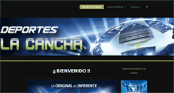 Desktop Screenshot of deporteslacancha.com