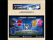 Tablet Screenshot of deporteslacancha.com